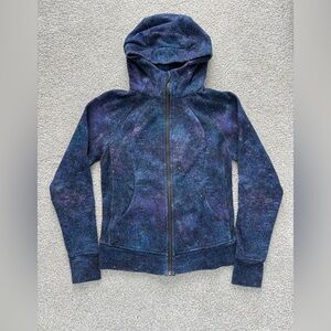 lululemon Scuba Hoodie Sweatshirt Galaxy Blue Purple Hoodie Size 8 Medium